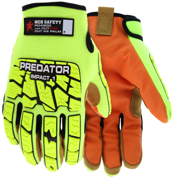 CPM-33A High Vis MEC CP 330 Mechanics Work Gloves Size XS-XXL