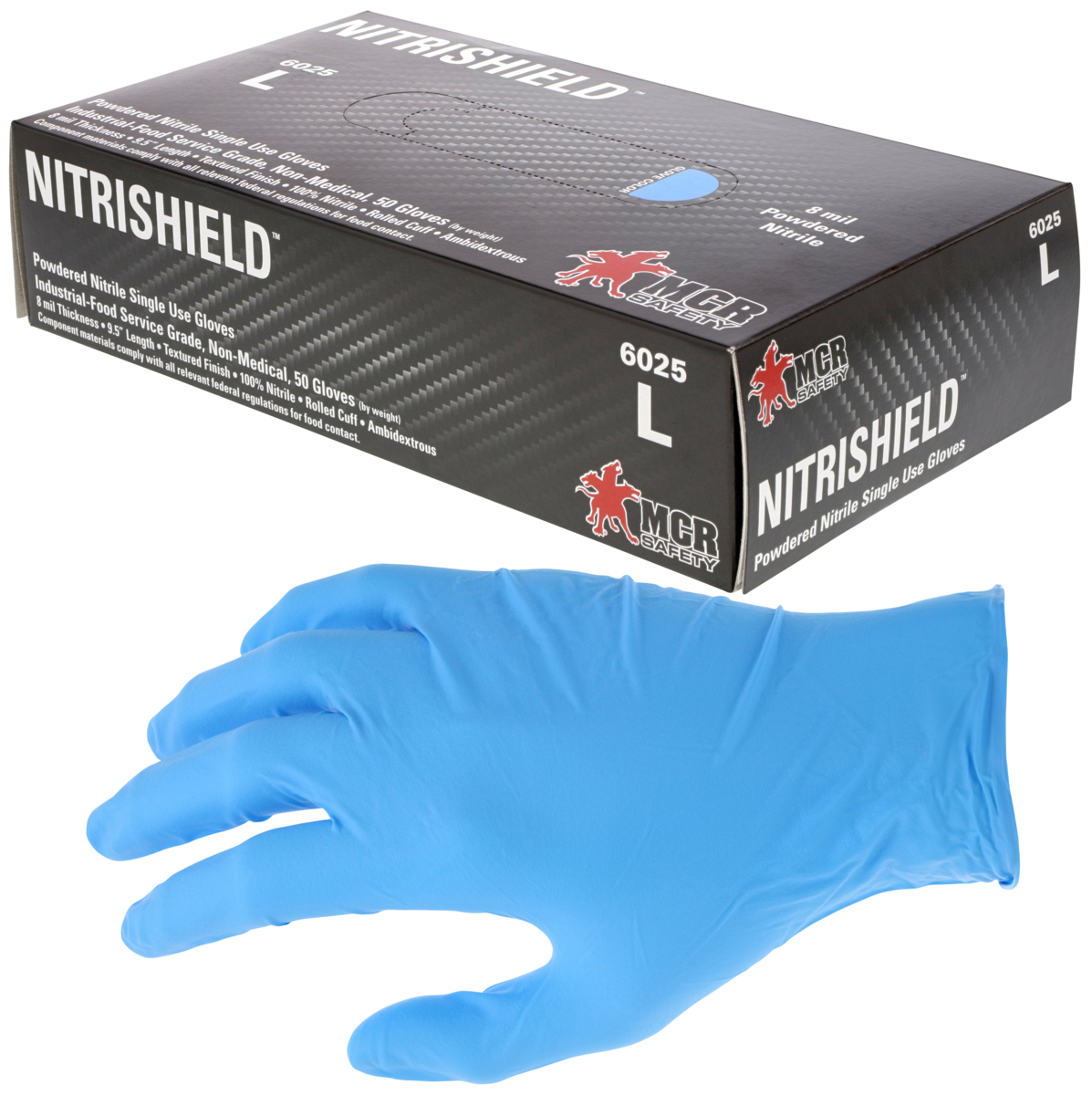 powdered nitrile gloves