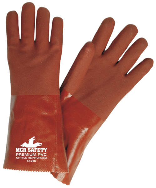 Safety Gloves PVC Coating Oil-proof Industrial Work Gloves For Men Women  P538 Outdoor For Construction Garden Gloves
