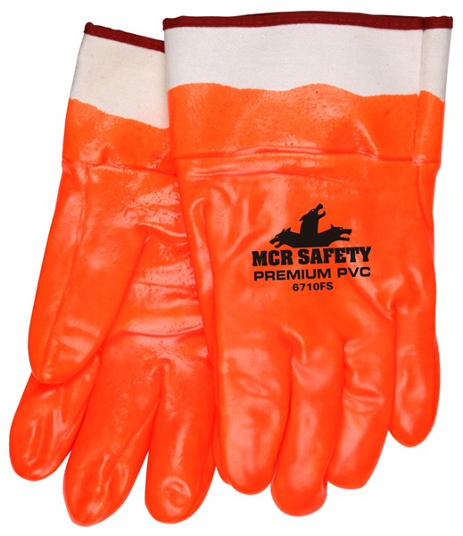 Safety Orange Insulated PVC Dipped Gloves : Insulated Chemical Resistant  Gloves : Industrial Safety Gloves and Hand Protection