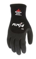 MCR Safety Ninja N9690FCO/N9690FC Fully Coated HPT Ice Insulated ANSI Cut  Level A3 Gloves