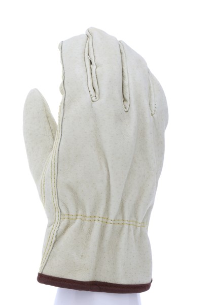 MCR Safety Economy Leather Driver Gloves Large Beige Pair