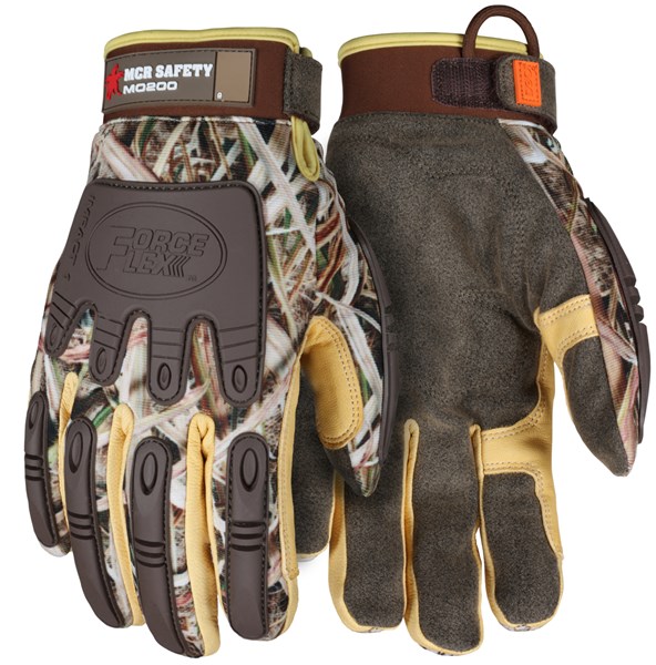 MCR MO200 ForceFlex Mechanics Work Gloves Shadow Grass Blades Camo Gloves