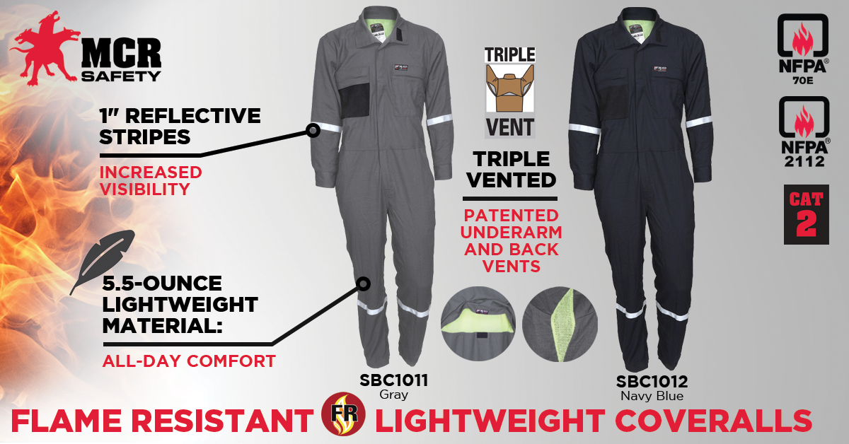 Flame Resistant Lightweight Coveralls