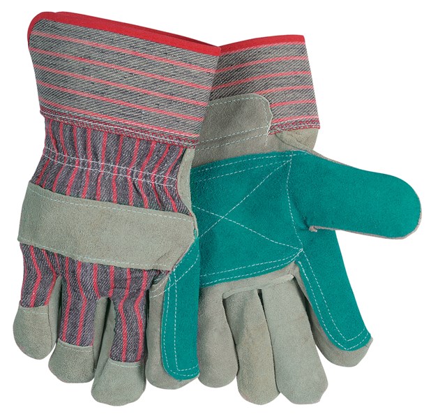 C Street Standard Leather Palm Large Work Gloves