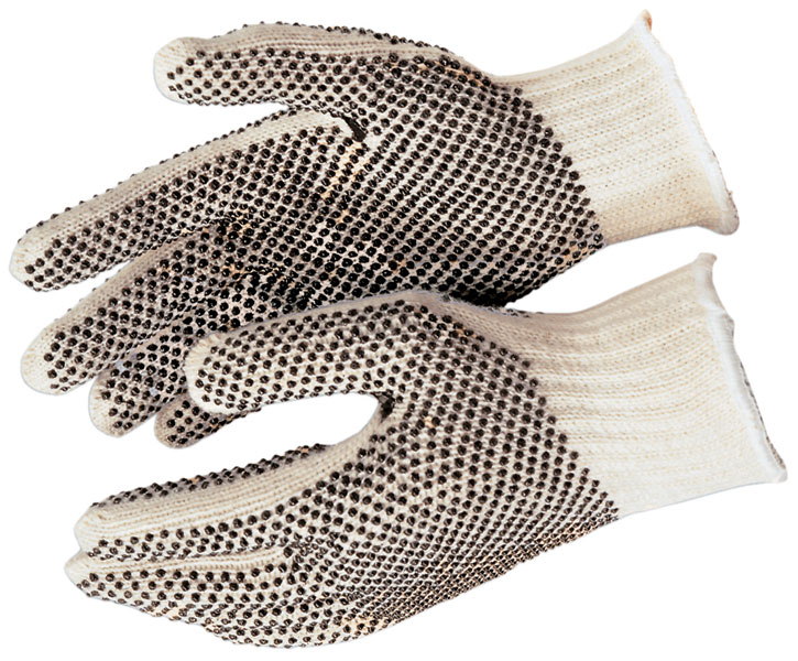 S/o Dz XS Cotton/PE;Glove Dots 2-sides